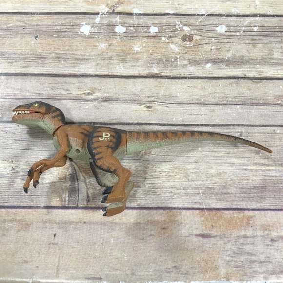 Vintage Jurassic Park Dilophosaurus Spitter JP02 & Velociraptor Strike JP03 Lot - Picture 4 of 11